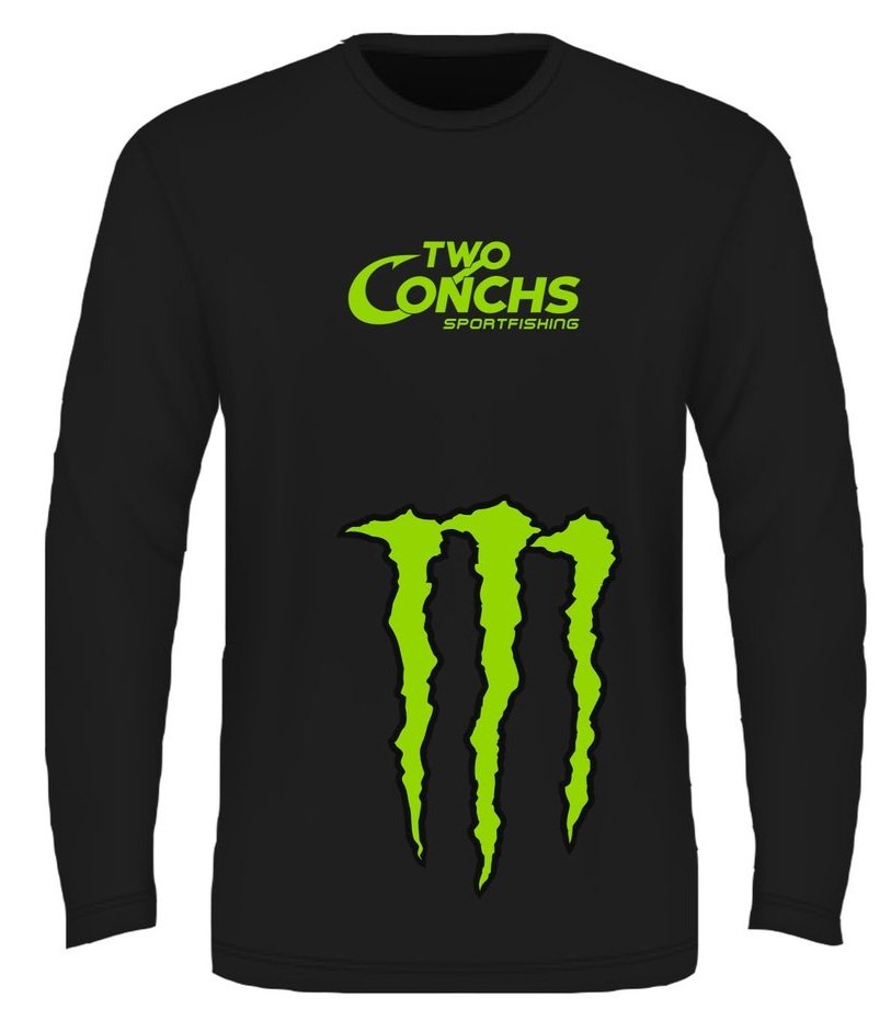MONSTER Black Longsleeve — Two Conchs Gear MONSTER Black Longsleeve — Two Conchs Gear
